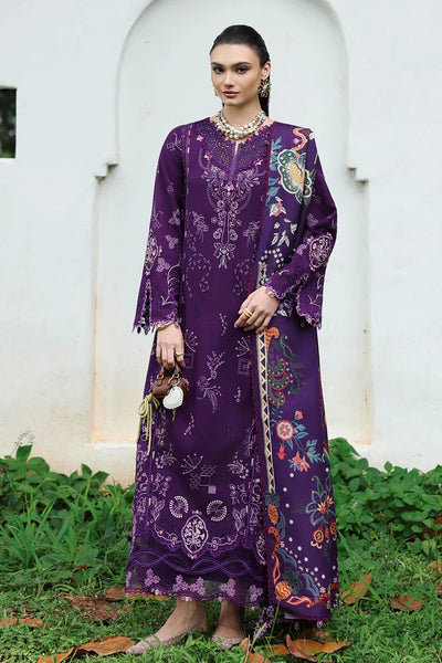 Deep Purple Embroidered 3-Piece Suit