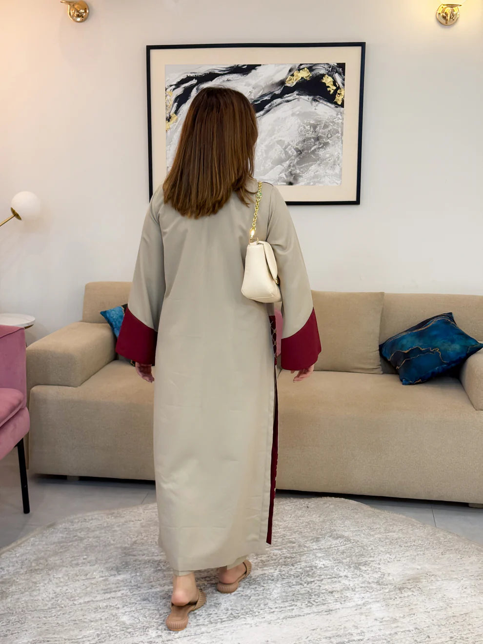 Skin Embroidered 2-Piece Winter Karandi Suit