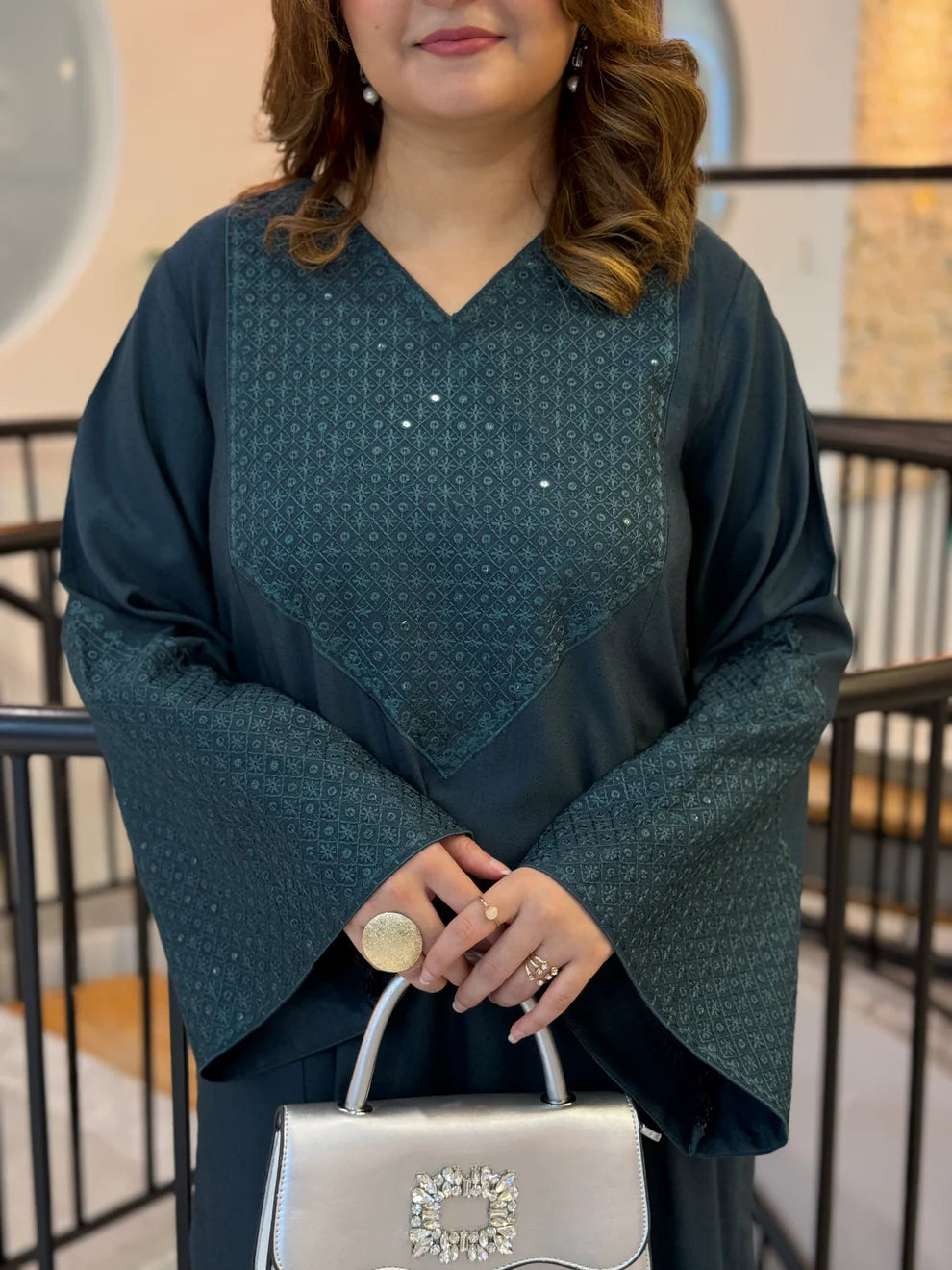 Winter Karandi Embroidered 2-Piece Suit – Green