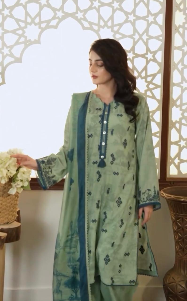 3pcs lawn (mehnaaz)
