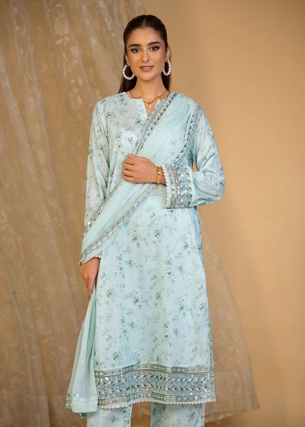 3 Piece Embroidered Lawn Suit