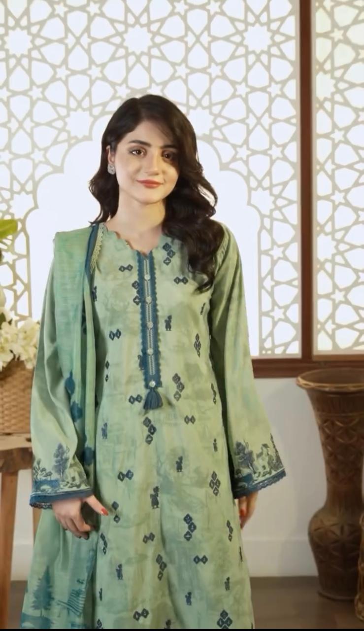 3pcs lawn (mehnaaz)
