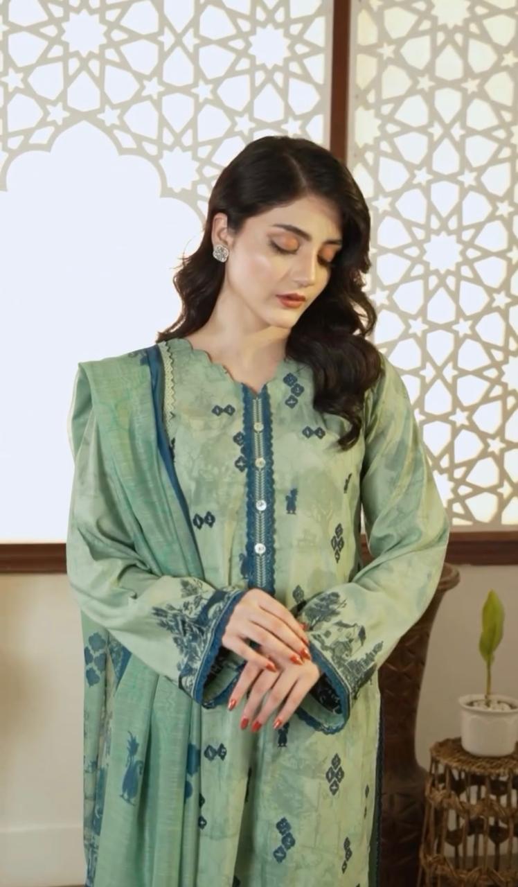 3pcs lawn (mehnaaz)