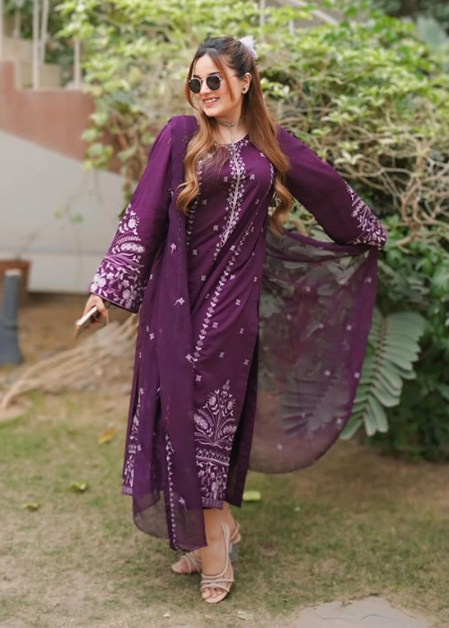 Best Selling - Kyra 3Pc Embroidered Dress