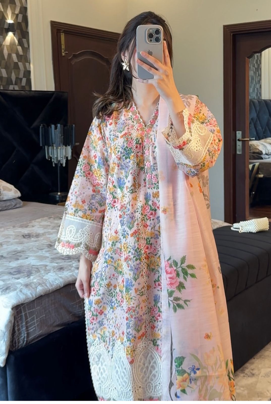 3pcs beautiful  embroidered