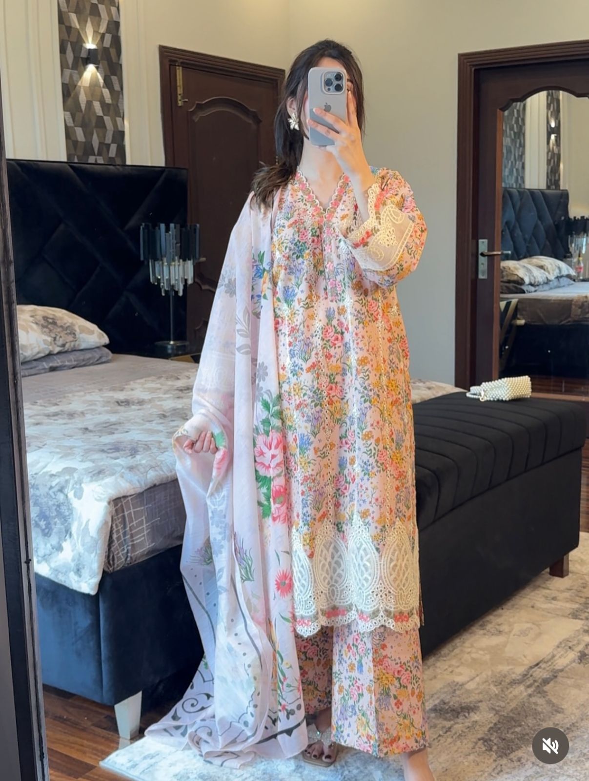 3pcs beautiful  embroidered