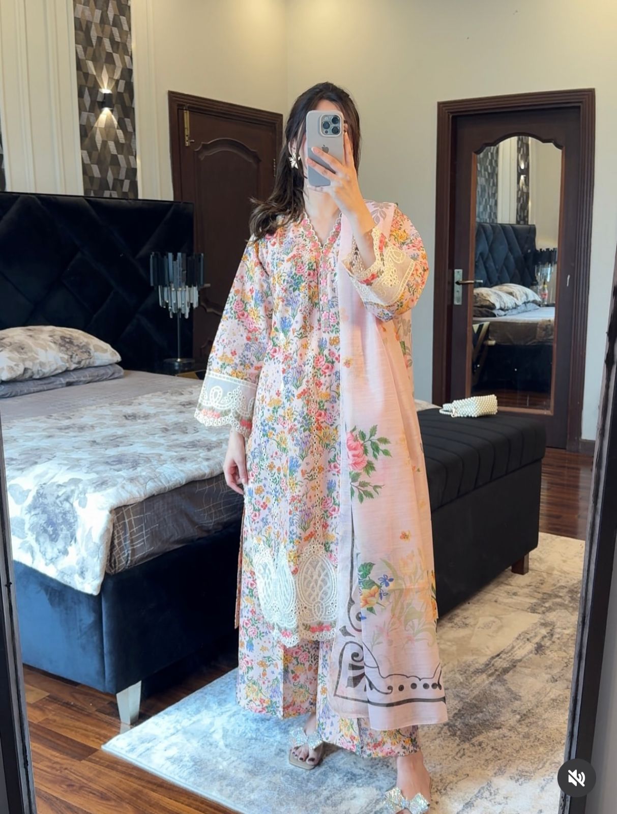 3pcs beautiful  embroidered