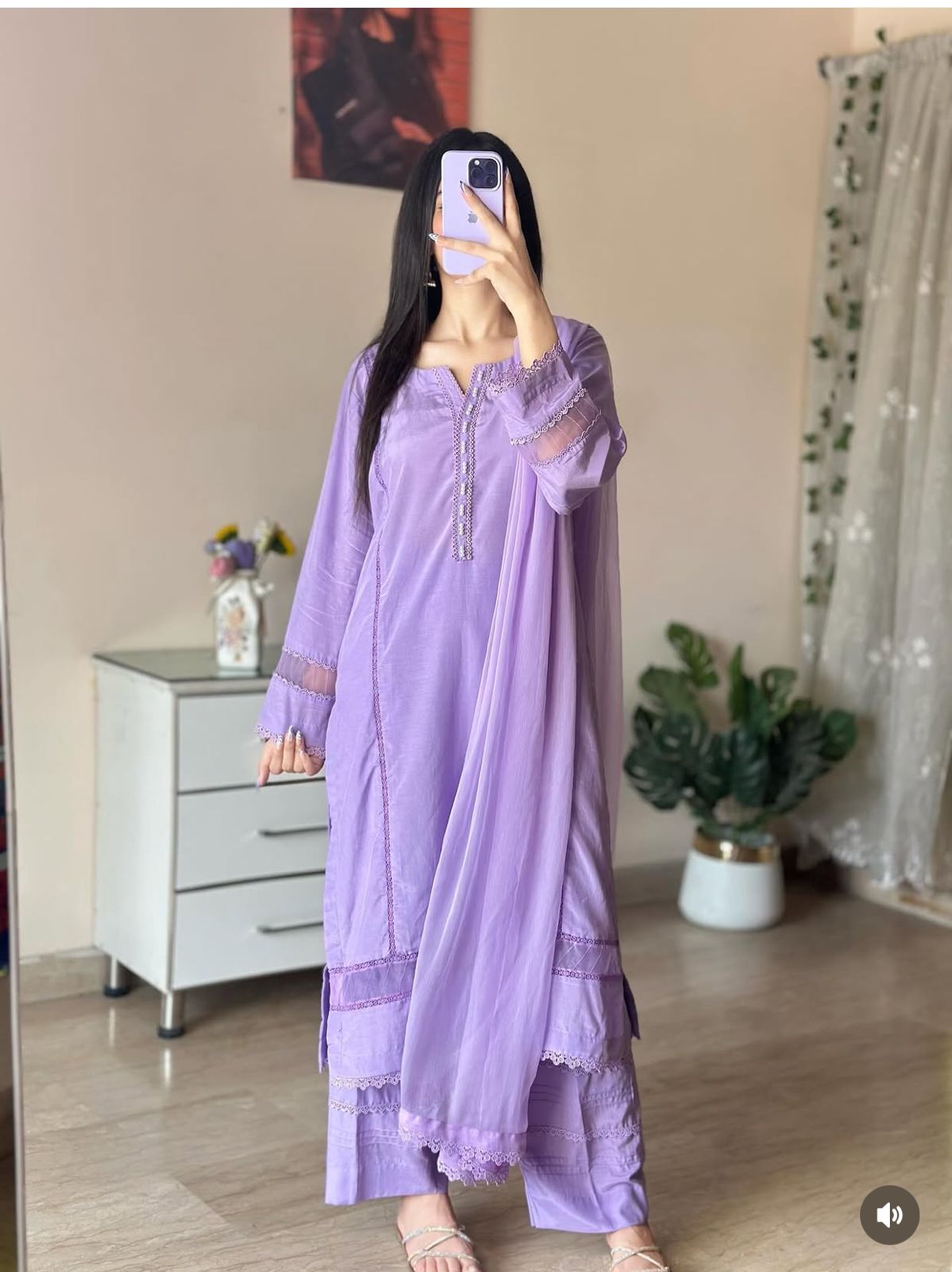 Elegant Lavender 2-Piece Suit | Stylish Summer Wear