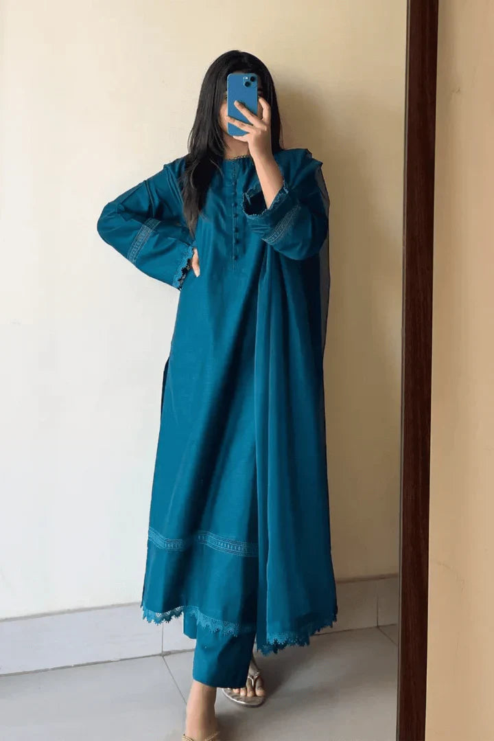 3pcs cambric lawn shirt