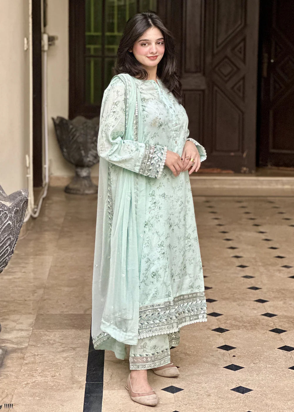 3 Piece Embroidered Lawn Suit